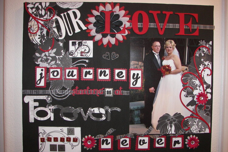 Altered Art Wedding Picture