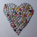 American Crafts Badges- Heart to hang