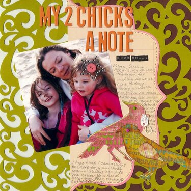 My 2 chicks a note from Mummy