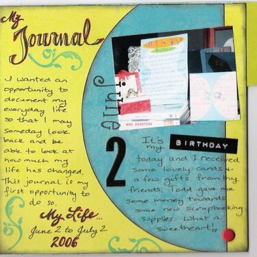My Journal Entries (intro, June 2)