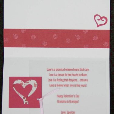 3 Hearts Card - Inside