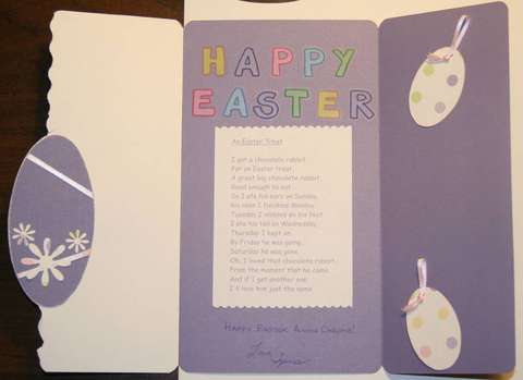 Easter Flower Card ~ Inside