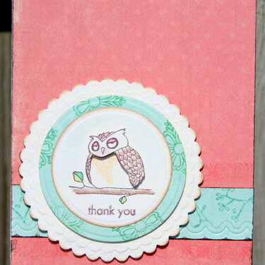 Thank You ~ Owl Card