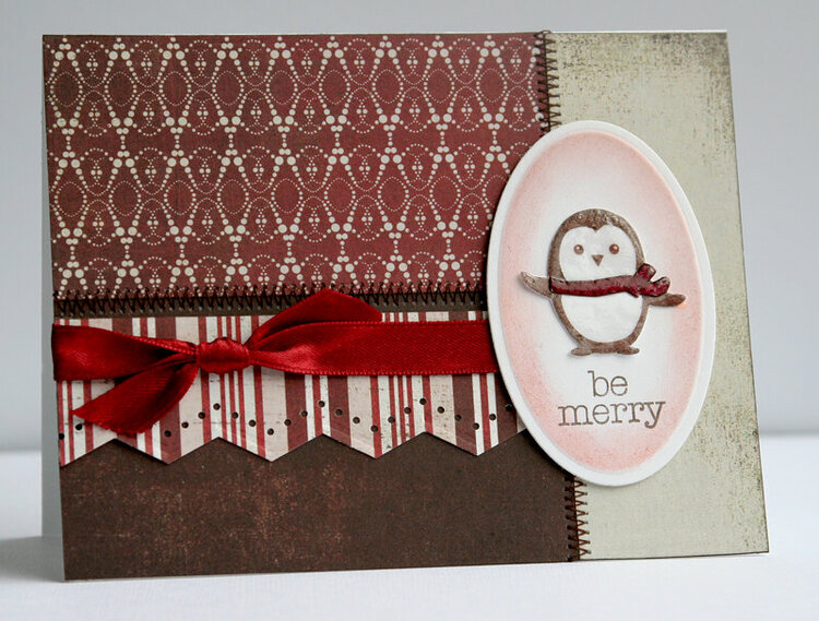 Be Merry Penguin Card