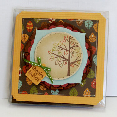 Fall Card Caddy Front