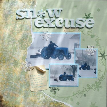 sN*w excuse - Technique Tuesday Contest