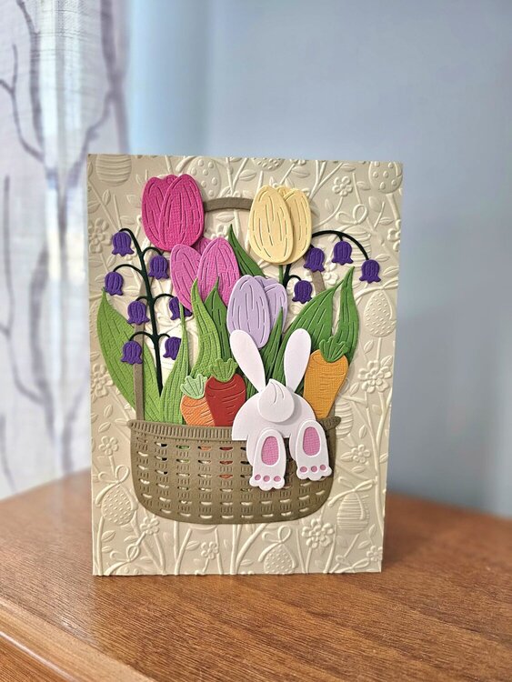 Floral Bunny Basket