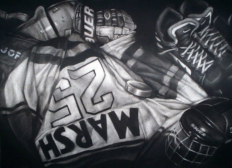 Completed Hockey Drawing- Sept 29th