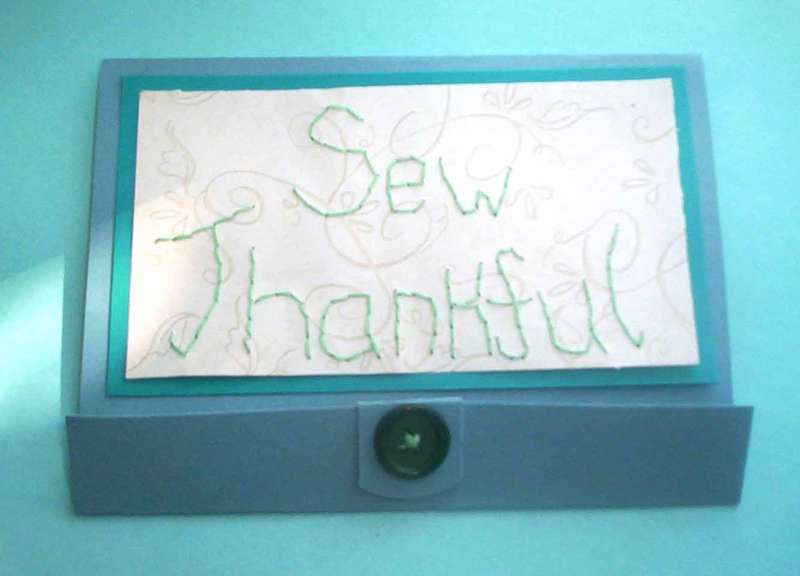 Sew Thankful  card