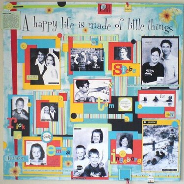 Canvas - Our Family - Happy life is made of little things -