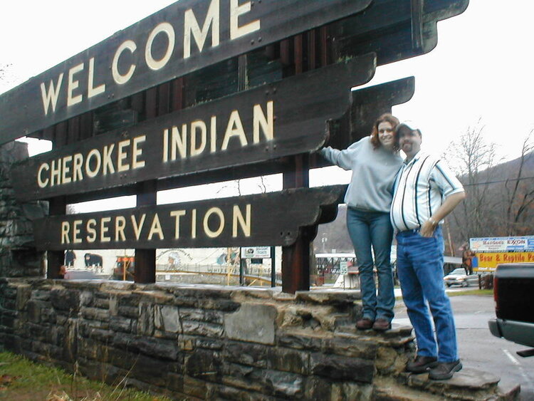 At the Cherokee Reservation