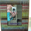 Altered wood mirror frame