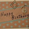 birthday ribbon accordian album/card