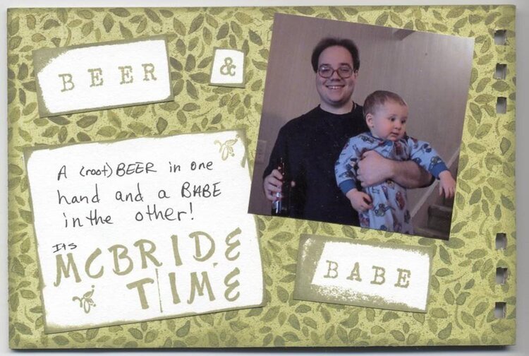 Daddy Album page 13 &amp;quot;Beer and Babe&amp;quot;