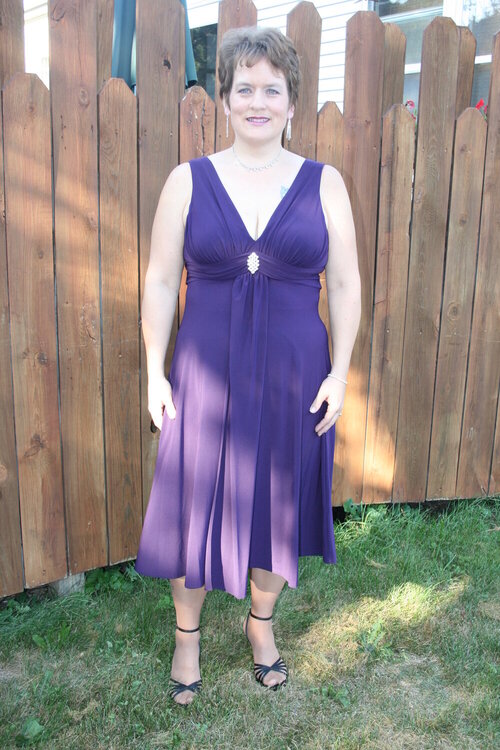 The purple dress