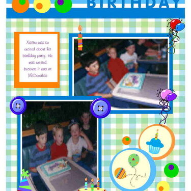 My sons 7th Birthday Party
