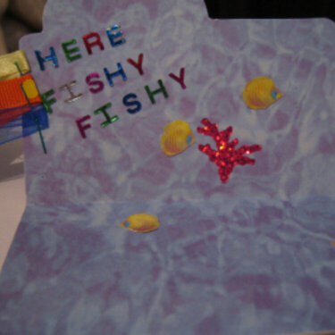 Here fishy fishy Mini File Folder Inside