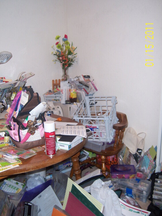 My work space before!!