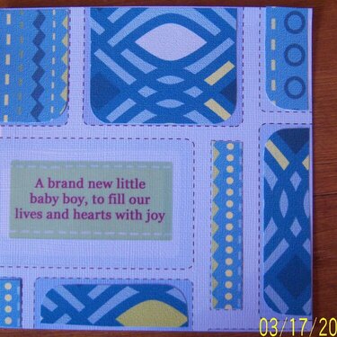 Baby boy card