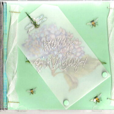 Altered CD case-Birthday card front
