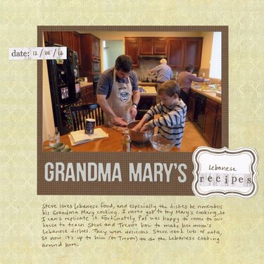Grandma Mary&#039;s Lebanese Recipes