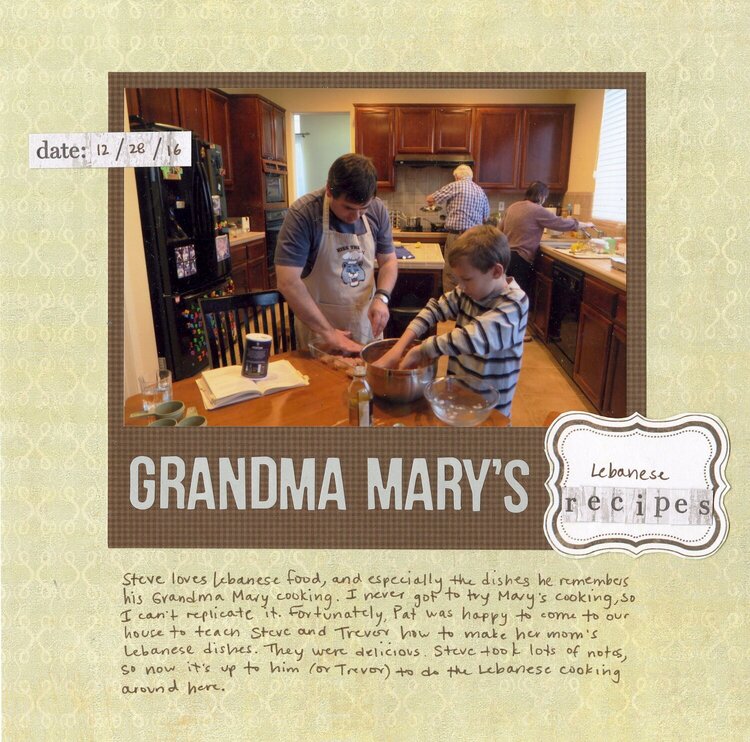 Grandma Mary&#039;s Lebanese Recipes