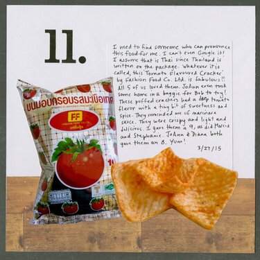 43 New-to-Me: #11 Tomato Flavoured Cracker