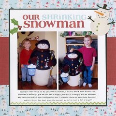 Our Shrinking Snowman
