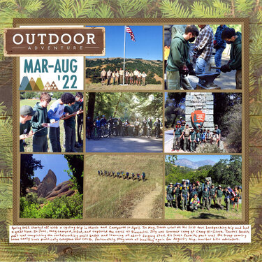 Outdoor Adventure Mar-Aug &#039;22