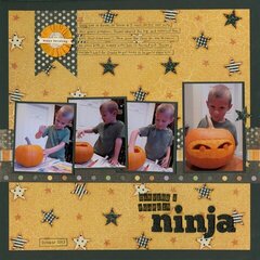 Carving a Pumpkin Ninja