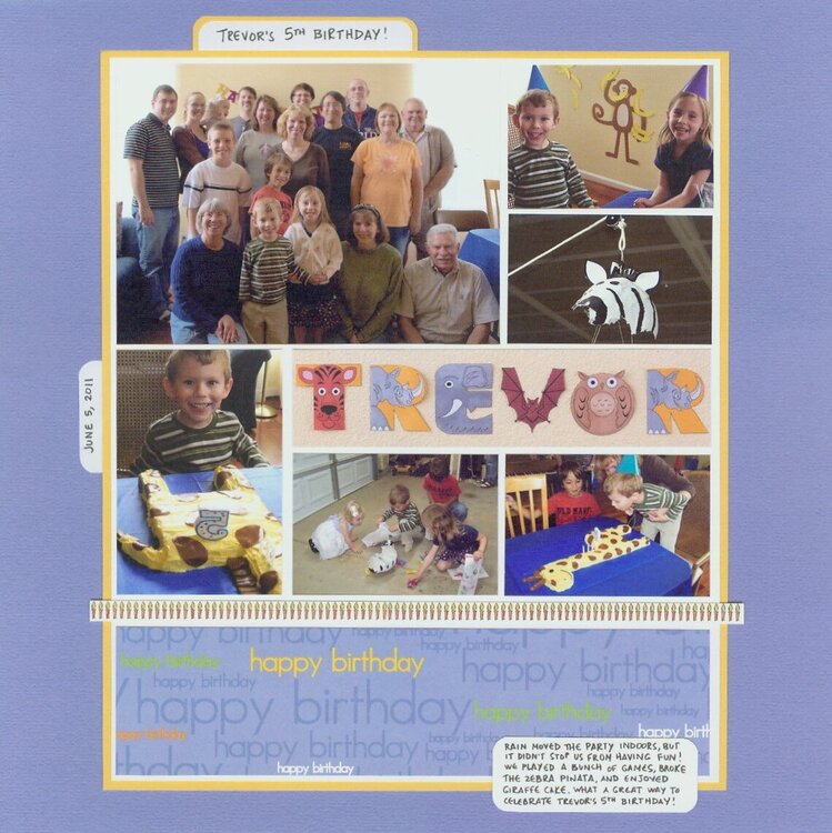 Trevor&#039;s Fifth Birthday