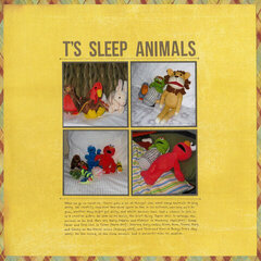 T's Sleep Animals