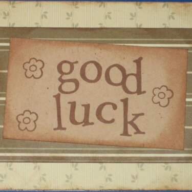 Good Luck Card