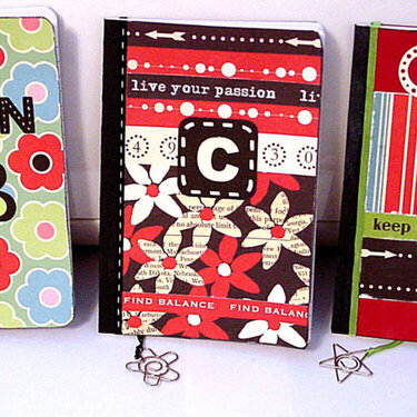 Mini decorated composition notebooks