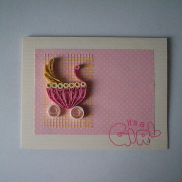It&#039;s a Girl&#039; baby card