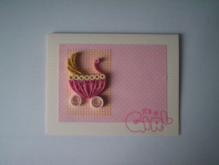 It&#039;s a Girl&#039; baby card