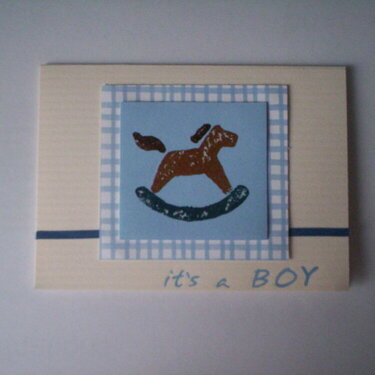 &#039;It&#039;s a Boy&#039; baby card