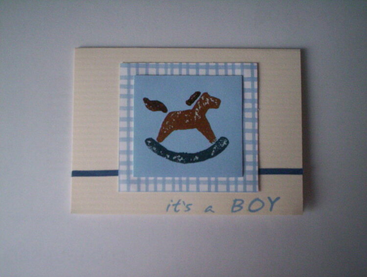&#039;It&#039;s a Boy&#039; baby card