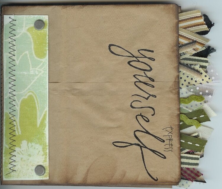 Express Yourself Altered Paper Bag Journal