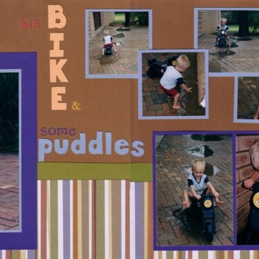 A Boy, His Bike and Some Puddles