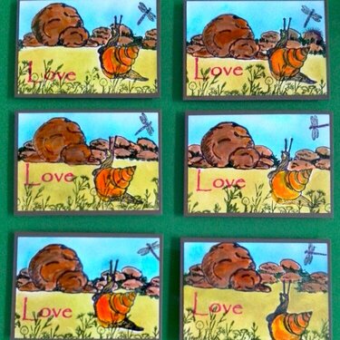 ATC cards Snail Love