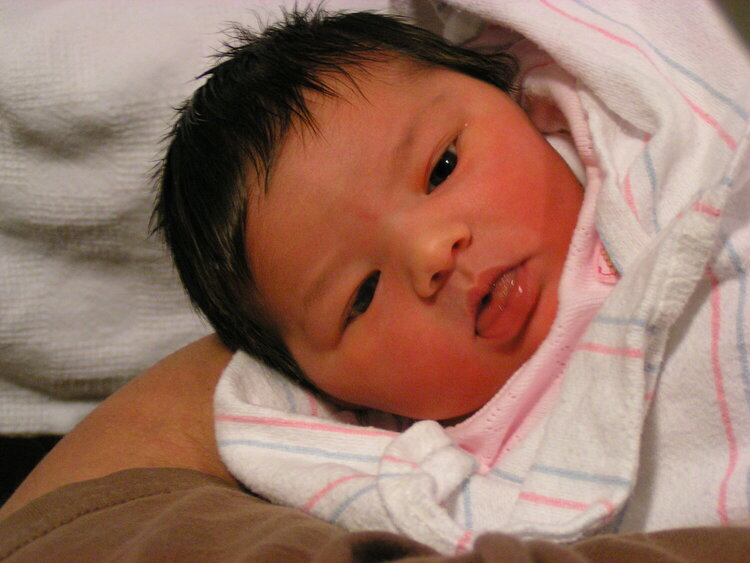 My beautiful granddaughter born 03/22/08