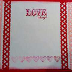 Valentine's Center Step Card - Inside