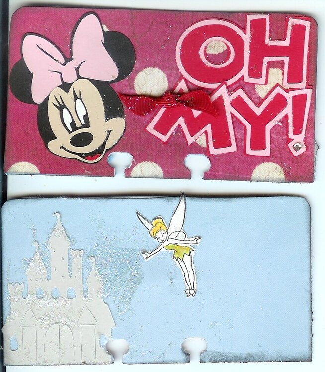 Disney Altered Rolodex card