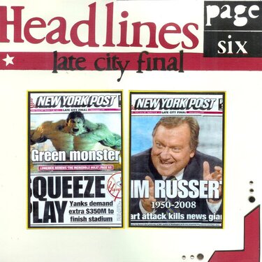 Page Six Headlines