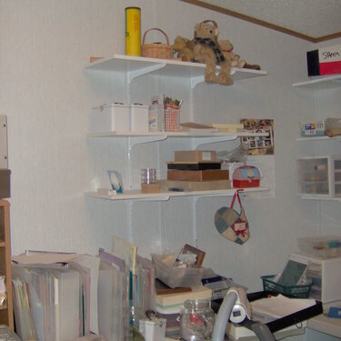 Re-organized scrapbook room