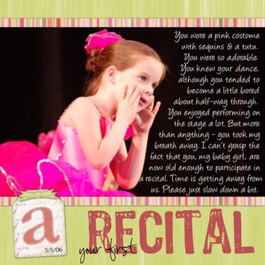 Your First Recital