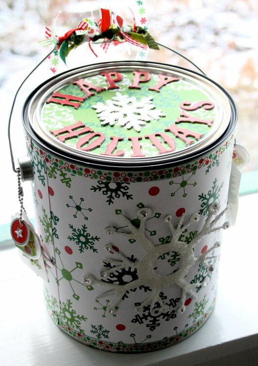 Altered Paint Can for Christmas in Afghanistan