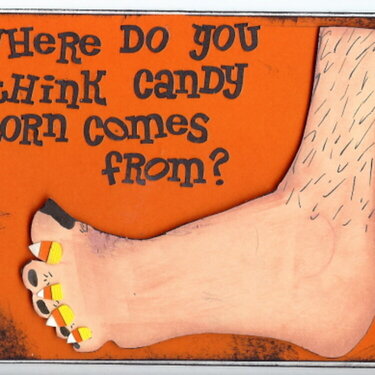 Where does candy corn come from?? Halloween Card
