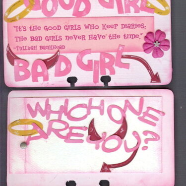 Good Girl Bad Girl Roledex Card